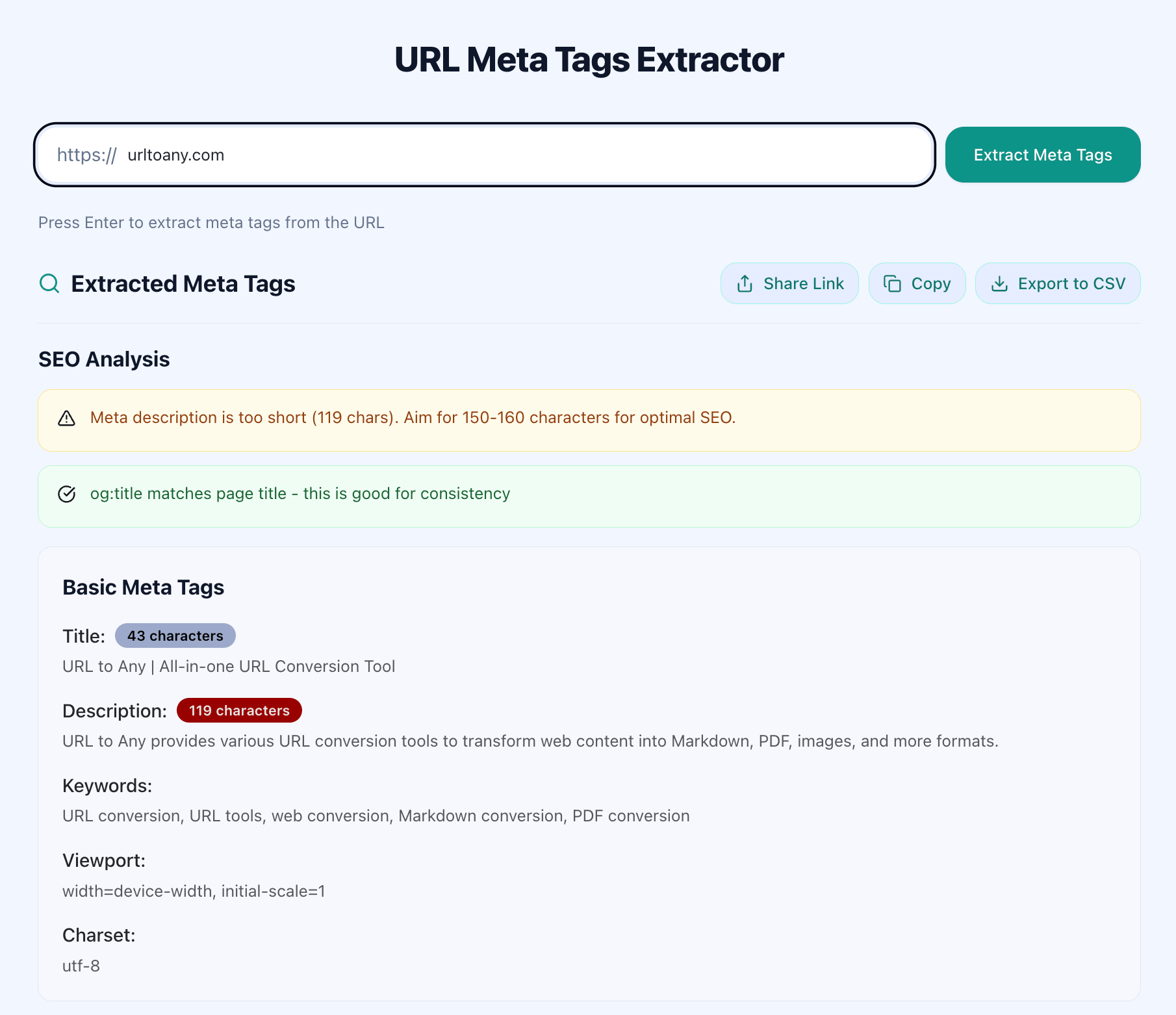SCREENSHOT META TAGS EXTRACTOR