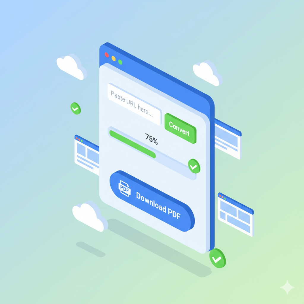 在线网页转 PDF 工具界面